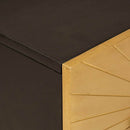 Sengebord Sort og Guld 50 x 33 x 60 cm Konstrueret træ