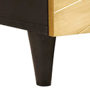Sofabord Sort og Guld 100 x 54 x 40 cm Konstrueret træ