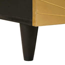 Sofabord Sort og Guld 40 x 33 x 46 cm Konstrueret træ