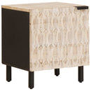 Natskab 2 pcs Hvid 40 x 33 x 46 cm Massivt mangotræ