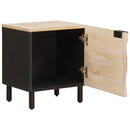 Natskab 2 pcs Hvid 40 x 33 x 46 cm Massivt mangotræ
