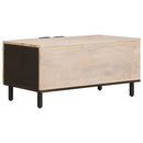 Sofabord Hvid 80 x 50 x 40 cm Massivt mangotræ
