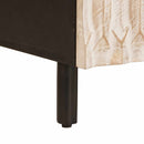 Sofabord Hvid 100 x 54 x 40 cm Massivt mangotræ