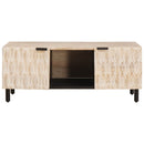Sofabord Hvid 100 x 54 x 40 cm Massivt mangotræ