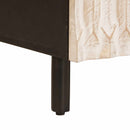 Sofabord med skuffe Hvid 80 x 54 x 40 cm Massivt mangotræ