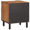 Natskab 2 pcs Brun 40 x 33 x 46 cm Massivt mangotræ
