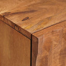 Natskab med skuffe 2 pcs Brun 40 x 33 x 46 cm Massivt mangotræ