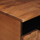 Sofabord med skuffe Brun 80 x 54 x 40 cm Massivt mangotræ