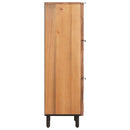 Highboard Acacia Brun Finish 40 x 33 x 110 cm Massivt mangotræ