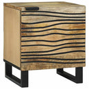 Natskab 2 pcs Naturfarvet 40 x 33 x 46 cm Konstrueret træ