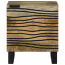 Natskab 2 pcs Naturfarvet 40 x 33 x 46 cm Konstrueret træ