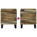 Natskab 2 pcs Naturfarvet 40 x 33 x 46 cm Konstrueret træ