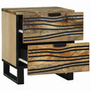 Natskab 2 pcs Naturfarvet 40 x 33 x 46 cm Konstrueret træ
