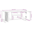 TV Enheder Brun 105 x 33 x 46 cm Konstrueret træ