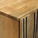 Sideboard Naturfarvet 60 x 33,5 x 75 cm Massivt mangotræ