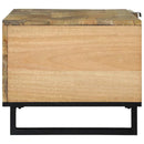 Sofabord Naturfarvet 80 x 50 x 40 cm Konstrueret træ