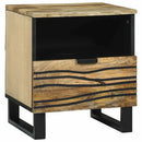 Natskab 2 pcs Naturfarvet 40 x 33 x 46 cm Konstrueret træ