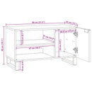 TV Enheder Brun 80 x 33 x 46 cm Konstrueret træ