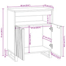 Sideboard med skuffe Brun 60 x 33 x 75 cm Massivt mangotræ