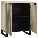Sideboard Hvid 60 x 33,5 x 75 cm Massivt mangotræ