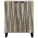 Sideboard Hvid 60 x 33,5 x 75 cm Massivt mangotræ