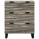Sideboard med skuffe Hvid 60 x 33.5 x 75 cm Massivt mangotræ