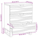 Natskab Hvid 50 x 33 x 62 cm Konstrueret træ