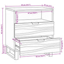 Natskab Hvid 50 x 33 x 62 cm Konstrueret træ