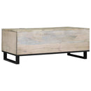 Sofabord Hvid 100 x 54 x 40 cm Konstrueret træ