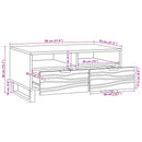Sofabord Hvid 80 x 54 x 40 cm Konstrueret træ