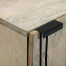 Sideboard Hvid 40 x 33 x 75 cm Massivt mangotræ