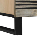 Sideboard Hvid 80 x 33 x 75 cm Massivt mangotræ