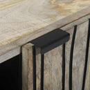 Skab Hvid 90 x 33 x 75 cm Massivt mangotræ