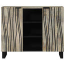 Skab Hvid 90 x 33 x 75 cm Massivt mangotræ