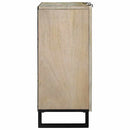 Skab Hvid 90 x 33 x 75 cm Massivt mangotræ