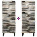 Medieopbevaringsskabe & -reoler Hvid og sort 40 x 33 x 110 cm