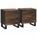 Natskab 2 pcs Valnød 40 x 33 x 46 cm Konstrueret træ