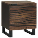 Natskab 2 pcs Valnød 40 x 33 x 46 cm Konstrueret træ