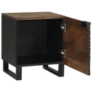 Natskab 2 pcs Valnød 40 x 33 x 46 cm Konstrueret træ