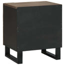 Natskab 2 pcs Valnød 40 x 33 x 46 cm Konstrueret træ