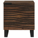 Natskab 2 pcs Valnød 40 x 33 x 46 cm Konstrueret træ