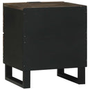 Natskab 2 pcs Valnød 40 x 33 x 46 cm Konstrueret træ