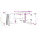 TV Enheder Valnød 105 x 33 x 46 cm Konstrueret træ
