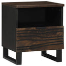Natskab 2 pcs Valnød 40 x 33 x 46 cm Konstrueret træ