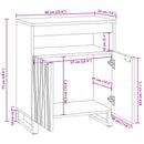 Sideboard med skuffe Brun 60 x 33 x 75 cm Massivt mangotræ