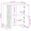 Medieopbevaringsskabe & -reoler Brun 60 x 33.5 x 75 cm