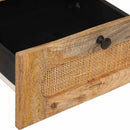Natskab 2 pcs Naturfarvet 40 x 33 x 46 cm Massivt mangotræ