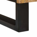 Natskab 2 pcs Naturfarvet 40 x 33 x 46 cm Massivt mangotræ
