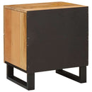 Natskab 2 pcs Naturfarvet 40 x 33 x 46 cm Massivt mangotræ