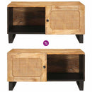 Sofabord Naturfarvet 80 x 50 x 40 cm Massivt mangotræ